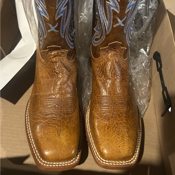 NWT-TwistedX-Men's Brown Wide Square Toe Rancher Western Boots-MRA001-9.5D